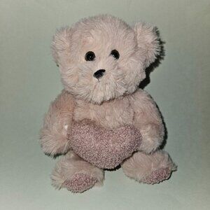 Pale Purple-Ish Teddy Bear Plush Valentine's Day Heart 7.5" Stuffed Toy Gift